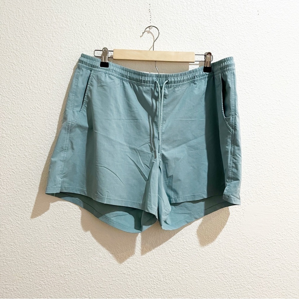 Athleta- Marín 5” Board Shorts in Waterloo Blue 1X